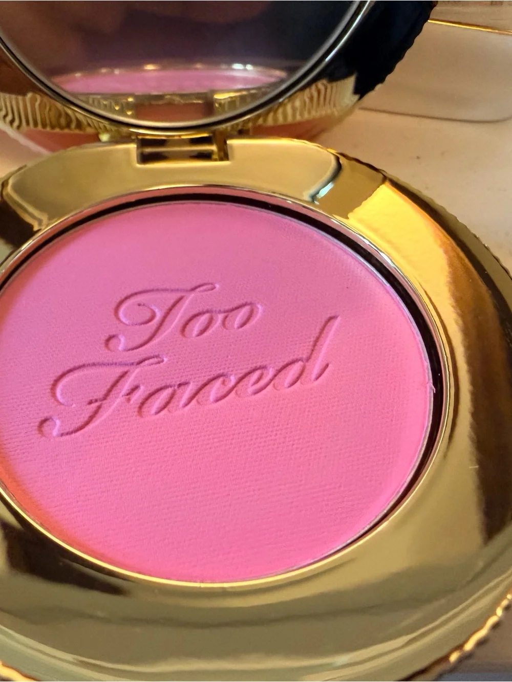 Too Faced Pink Blush Compact — Baby Pink Cheek Color